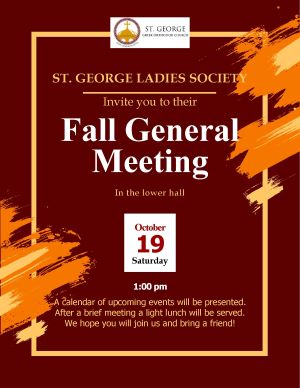 ST. GEORGE LADIES FALL MEETING