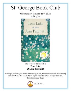 BOOK CLUB - JANUARY 15, 2025 - 6:30PM